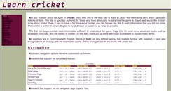 Desktop Screenshot of learn-cricket.com